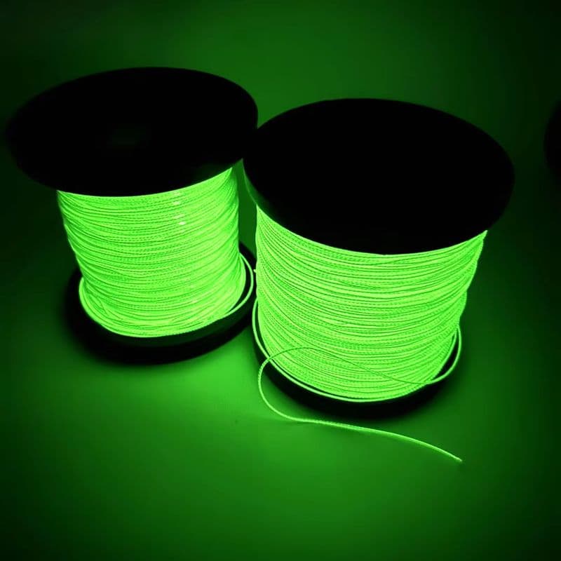 Cordon de pêche lumineux UHMWPE haute performance avec noyau en acier inoxydable-sku-7