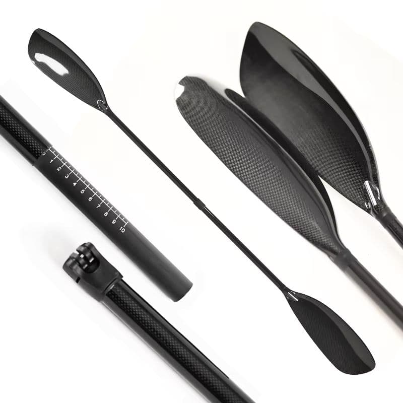 Pagaie de pêche professionnelle en fibre de carbone pour kayak - Légère et durable-sku-7