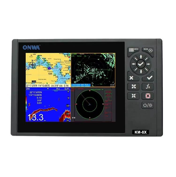Enhanced 5-in-1 Marine GPS with AIS, Fish Finder, and Radar Technology-sku-1