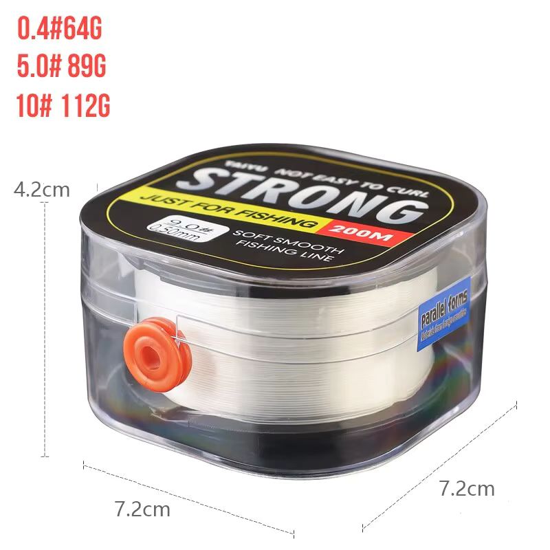 High-Performance 200m Abrasion Resistant Nylon Fishing Line for Diverse Applications 2