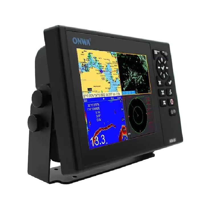 Enhanced 5-in-1 Marine GPS with AIS, Fish Finder, and Radar Technology 2