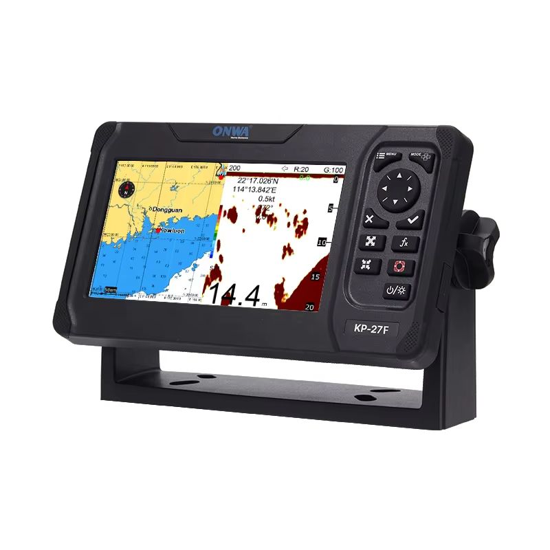 Marine GPS Chart Plotter with Integrated Fish Finder for Navigation and Fishing 2